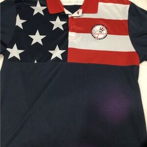 Stitches Men's Yankees Patriotic Shirt - Red, White, and Blue